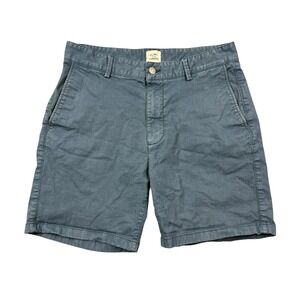 Flint and Tinder Shorts Men 32 Blue Chino 6.5" Huckberry Casual Stretch
